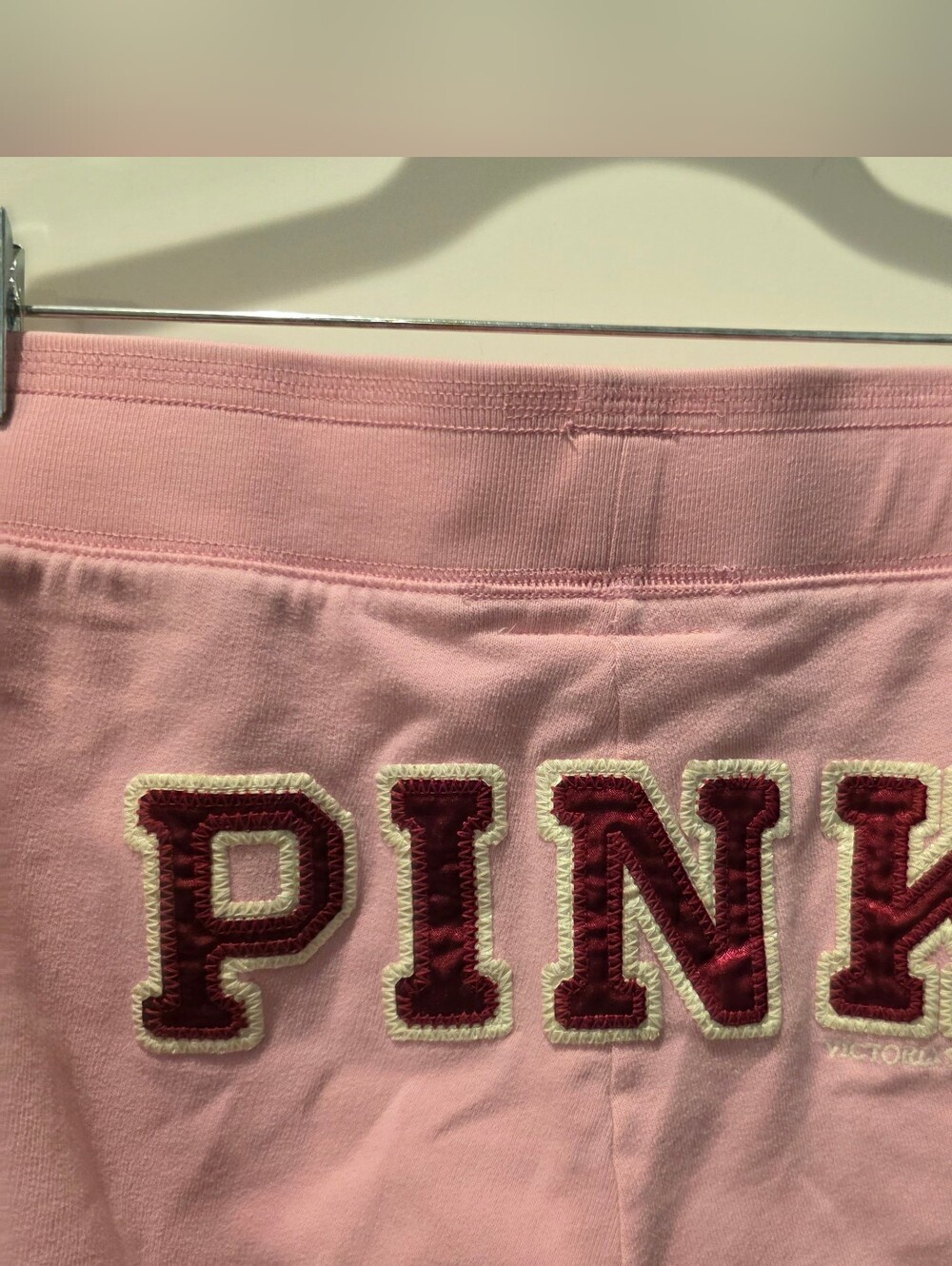 Victoria's Secret Pink Women's Y2K Sweatpants Go Fight Win Pink Butt Spellout S